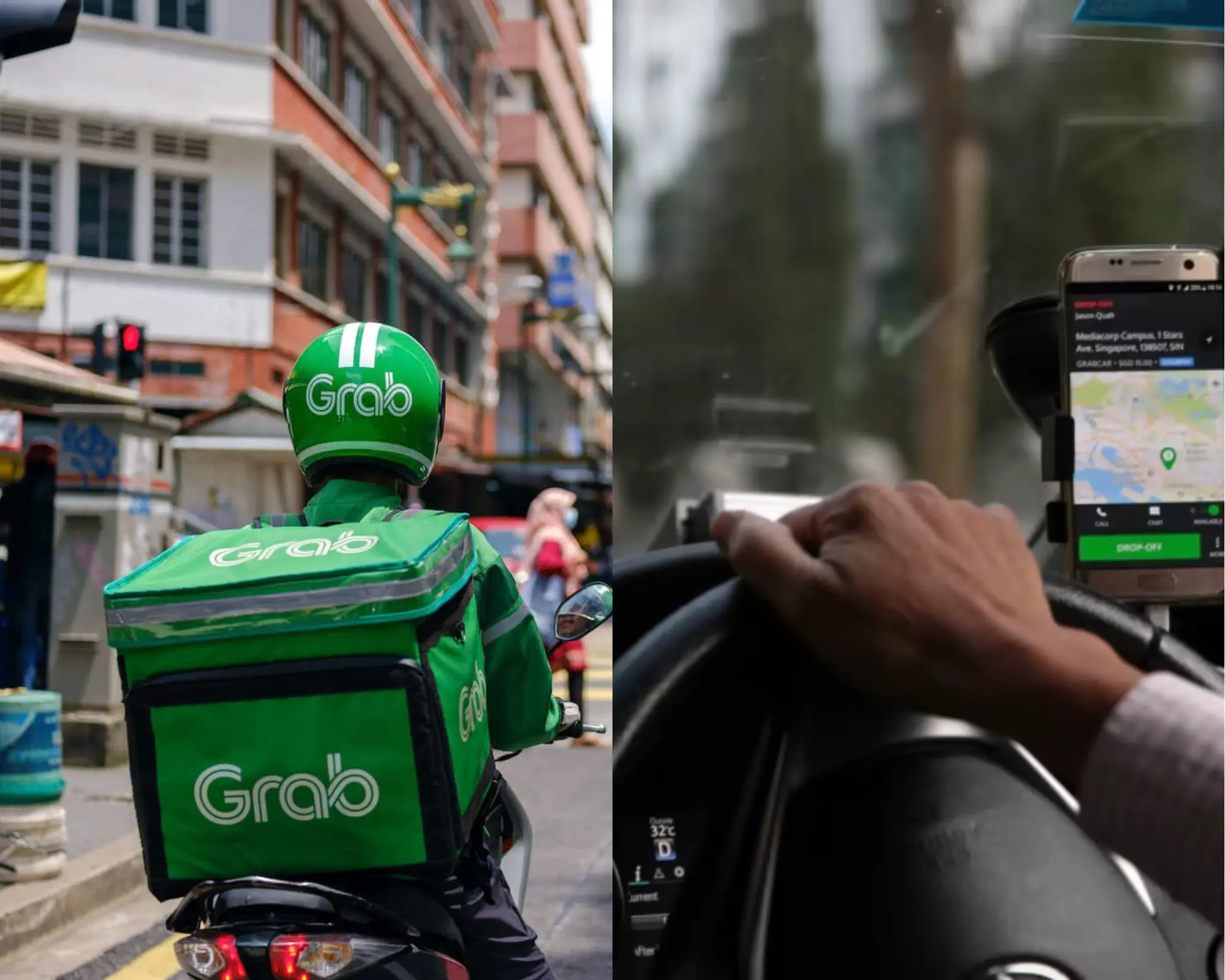 Grab Rider and Grab Car